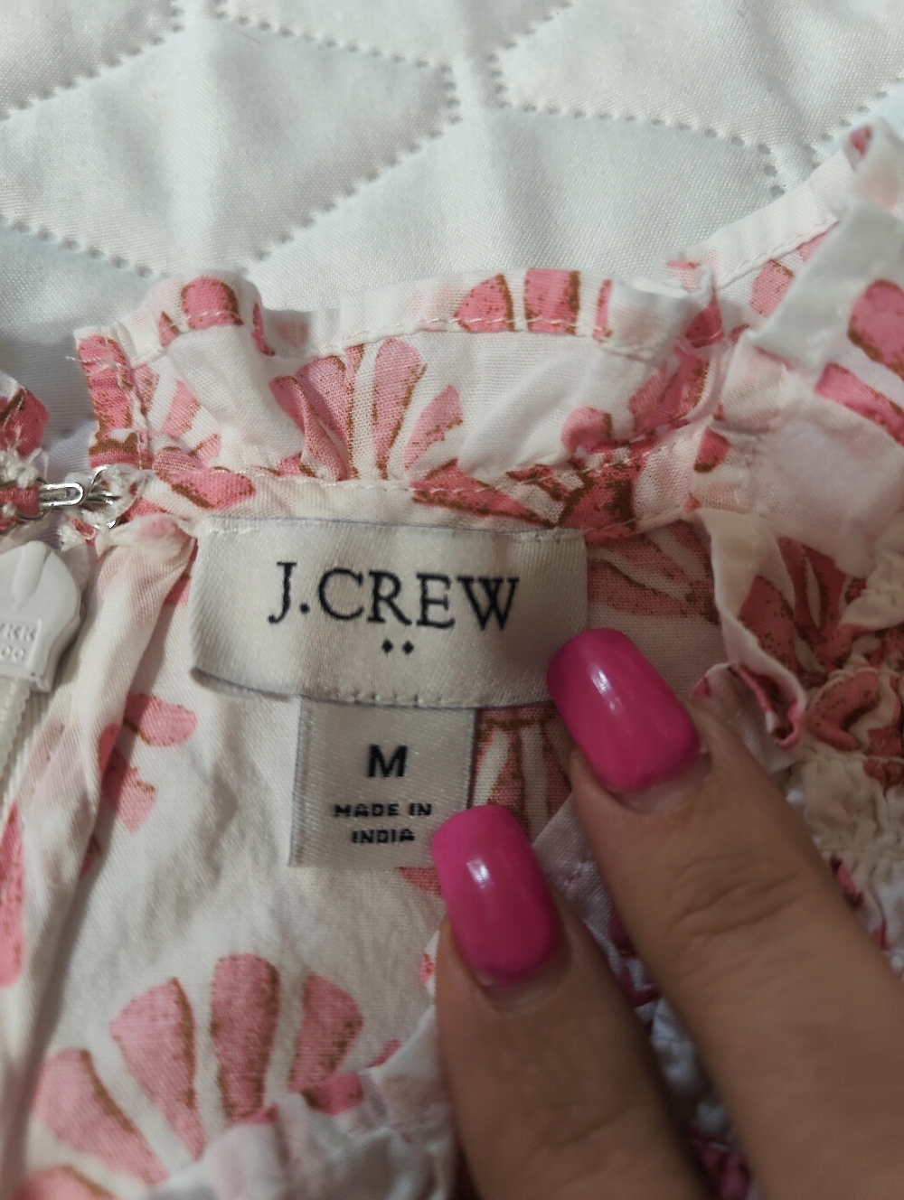 J. Crew Ruffle Sleeve Mini Dress Women's Size Medium - Picture 3 of 4